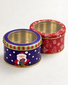 Kit com 2 latas de Natal